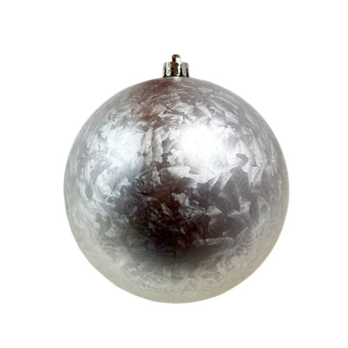 Bombka srebrna mrożona...