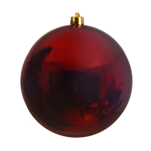 Bombka plastik bordowa 14cm