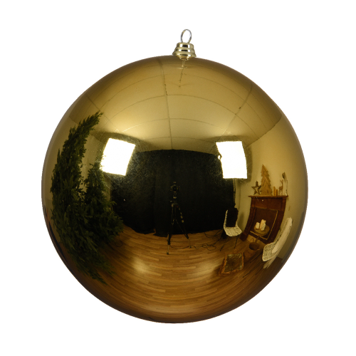 Bombka plastik złota 20cm