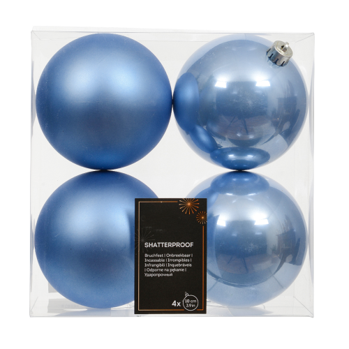 Bombka plastik niebieska...